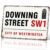 Vintage Metal Signs Downing Street SW1 Retro Wall Decor 8×12 In