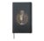 Vintage Microphone Music Lover Hardcover Journal, Black