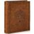 Vintage PU Leather Binder, 3 Ring Binder 1.5 inch Fits 325 Sheets 8.5″x11″ Letter Size Paper Hardback Recipe Binder with Clear Pocket, Aesthetic Cute 1.5″ Three Ring Binder for Photo Album, Brown