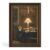 Vintage Small Framed Reading Canvas Wall Art for Bedside Tables Bookshelves