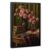 Vintage Still Life Pink Roses Antique Hardcover Books Canvas Wall Art Poster 20x30in
