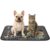 Vintage Sunflower Washable Pee Pads for Dogs 18″x24″ Blackboard Flower Waterproof Non-Slip Dog Pads for Puppy, Senior & Incontinent Dogs Playpen, Travel Crate Liner Use