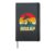 Vintage Sunset BRAAAP Snowmobile Rider Mountain Snowmobiling Hardcover Journal, Black