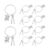 VINTORKY 10pcs Music Instrument Keychain Set Lightweight Portable Metal Drum Keychain for Music Fans and Teachers Retro Rock Band Style for Birthday