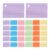 VINTORKY 600pcs School Note Cards with Smooth Writing Surface Standard Size Punched Cardstock Index Cards Compatible with Index Boxes for Home and School Use