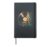 Vinyl Record Art Retro Sound Wave Audiophiles Hardcover Journal, Black