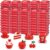 VioraWhite 100 Pcs Air Dry Clay Bulk Modeling Clay for Kids Lightweight Foam Modeling Clays DIY Molding Clays for Kids Adults Crafts Gifts School Project Supplies (Red)