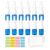 vipolishtry Empty Plastic Nasal Spray Bottles 12 Pack (Blue, 0.34oz)