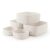 VIRETH HAUS 5-Pack Large Woven Rope Storage Baskets – 2 Sizes Organizer Bins for Closet, Shelf, Bookshelf, Nursery, Changing Table, Fabric Cube Boxes, Rectangular Shallow Bins for Bathroom, Toy & Home