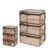 VIREXEL Large Clear Plastic Storage Box with Hinged Lid, Foldable Bin (3pcs,Black,Large(30in))