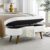 VIROL 43.5″x16″x16″ Storage Bench Ottoman Foot Rest with Breathable Linen Fabric High-Density Foam and Rubber Wood Legs for Living Room Bedroom Entryway