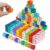 Virtue morals 100 Pcs Foam Dice, Soft Small Dice Cubes with Number Dots for Classroom Teaching Supplies for Classroom, Party Favors & Birthday Gifts, 10 Colors (100)