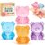 VISCOO 4 Pack Stress Bear Squishy Ball, Sugar Filled Gummy Bear Toys, Taba Squishy Toys for Kids Stress Relief, Slow Rising Stress Balls for Calming – Soft Squeeze Balls Party Favors Birthday Gifts