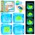 VISCOO 4 Pack Stress Cube -Glow in The Dark Sea Animal Inside Squishy Toys