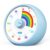 Visual Timer for Kids, 60-Minute Countdown for Classroom Office Kitchen, Desk Timer Kids Time Management Tools with Silent Operation, Pomodoro Timer Rainbow Pattern(Blue)