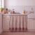 VitalCozy Cabinet Curtain 28″ W x 51″ L Sink Skirt for Bathroom Kitchen Red White Stripes Ruffles Short Curtain for Home Classroom Farmhouse Rustic Drape Under Desk Privacy Drape for Laundry Room