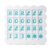 Vivafurn Solo Mahjong Practice Board for American Mahjong, 24-Slot 3D Printed Training Tool, Portable Strategy Aid for Learning Charleston Patterns, Gift for Beginners & Pros (White and Green)