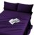 Viviland Cooling Queen Sheets, Bamboo Viscose Bed Sheets, Purple