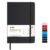 ViVin Lined Journal Notebooks for Work, 192 Pages, Medium 5.5 x 8.3 inch, College Ruled, A5 Hardcover Journaling Notebooks for Writing，Black，1 Pack