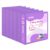 ViVin Sturdy 1.5 Inch 3 Ring Binder with 2 Pockets, 6 Pack, Purple
