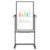 VIZ-PRO Double-Sided Magnetic Mobile Dry Erase Whiteboard, 48″ x 24″, Black
