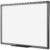 VIZ-PRO Magnetic Dry Erase White Board, 48 X 32 Inches, Black Aluminium Frame