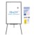 VIZ-PRO Magnetic Whiteboard Easel Black, 36″x24″, Portable Dry Erase Board