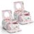 VLANDO 2Pcs Kids Musical Jewelry Box for Girls with Drawer, Music Box with Ballerina and Stickers for Birthday Bedroom Decor, Gifts for Girls Kids – Christmas White