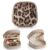 VLANDO Mini Makeup Bag for Purse,Slip-in Pocket,Leopard,Toffee