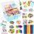 VLUSSO Arts and Crafts Supplies for Kids DIY Craft Kits Art Supplies Materials Kids Crafts Set with Pipe Cleaners Craft Box Preschool Homeschool Toys Gift for Boys and Girls Age 4 5 6 7 8