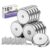 VNDUEEY 16 Pack 100LBS Magnets with Holes Strong Rare Earth Magnets Neodymium Cup Magnet with Stainless Screws for Wall Mounting Round Magnet for Holding Tools Kitchen Office Cabinet Door DIY Craft