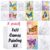 VOCHIC 8 Pack Pre Drawn Canvas Painting Kits for Adults Sip and Paint Kit