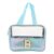 VOCOSTE 1 Pc Women Clear Letter B Makeup Bag for Vacation Outdoor Activities Blue