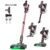 VOKENE 55KPa Cordless Stick Vacuum Cleaner with Self-Standing Design, Charging Dock and Anti-Tangle Brush, Lightweight Vacuum for Pet Hair, Carpets and Hard Floors