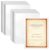 VOKOY 100 Pack No Holes Sheet Protectors 8.5″ x 11″, Letter Size Heavyweight Clear View Page Sleeves Protectors, Clear Paper Document Artwork Protectors