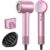VOLGTIA High-Speed Hair Dryer with Diffuser and Concentrator, 110,000 RPM Brushless Blow Dryer, 200M Negative Ions, 23m/s Airflow, Smart Heat Control, Low Noise Lightweight Hairdryer