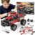 Volico DIY 3D Car Metal Engineering Kit Buildable192-Piece STEM Building Kit for Ages14+,Develops Logic Skills Car Erector Set with Inertial Function for Boys (Red)