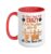 Volleyball Player Team You Don’t Have To Be Crazy To Play Ceramic Mug, Red/White, 15oz