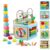 Vomocent Wooden Activity Cube for 1 Year Old Kids, Educational Learning Bead Maze for Toddler Age 1-3, Developmental Montessori Toys for 12-36 Months Boys Girls Gift