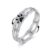 VONALA Paw Print Ring for Women 925 Sterling Silver Celtic Anxiety Spinner Rings Paw Print Dog Jewelry Gifts 10#