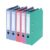 VON Leitz Pack of 5 A4 Folders, Cardboard with Plastic Cover, 50 mm Spine Width, for 350 Sheets, FSC-Certified Cardboard, for School, Study & Home, Multiple Colours, 10561099