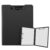 Vonsera A4 Clipboard Briefcase with Clip, Document Holder with Lid for Office, Construction Site, School, Black