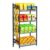VOPEAK 4 Tier Retail Snack Display Stand, Metal Retail Display Rack with 2 Hooks, Potato Storage Rack, Concession Stand Candy Organizer, Easy Assembly Fruit Basket, Snack Organizer for Pantry, Office
