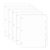 Vornika 5 Tab Dividers for 3 Ring Binder, White Paper with Blank Tabs