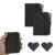 Vorscrin 2 Pack Pocket Notebook Journals, 4.3 inches x 3.1 inches 200 Pages Small Notepad Notebooks for Note Taking, Thick Lined Paper, Leather Cover With Pen Holder (Black & Black)