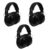 VOSAREA 3pcs Safety Ear Muffs with Snr 36db Noise Blocking for Workshop Use
