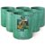 VOUNOT Set of 6 Garden Waste Bags, 500 L Heavy Duty Garden Waste Disposal Bag in PP Material, with Handles, Reusable Large Garden Bags, Green