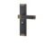 VREFAFKJIP Chinese Door Lock Indoor Bedroom Household Silent Magnetic Suction Antique Double Wooden Handle(E Black and Yellow Magnetic)