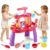 VROGTIK Water Table for Toddlers 3-5, Kids Sand Water Table with Fishing Game Set, Sensory Play Table Toys for Outdoor Pool Beach Backyard Summer Birthday Gift for Girls Outside Toys for Toddler