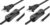 VSEER Lamp Cord has Button Switch UL304 2A/120V,Plug,Stripped Ends Ready for Wiring 18 AWG SPT-2, Black (6FT) (Pack of 2)